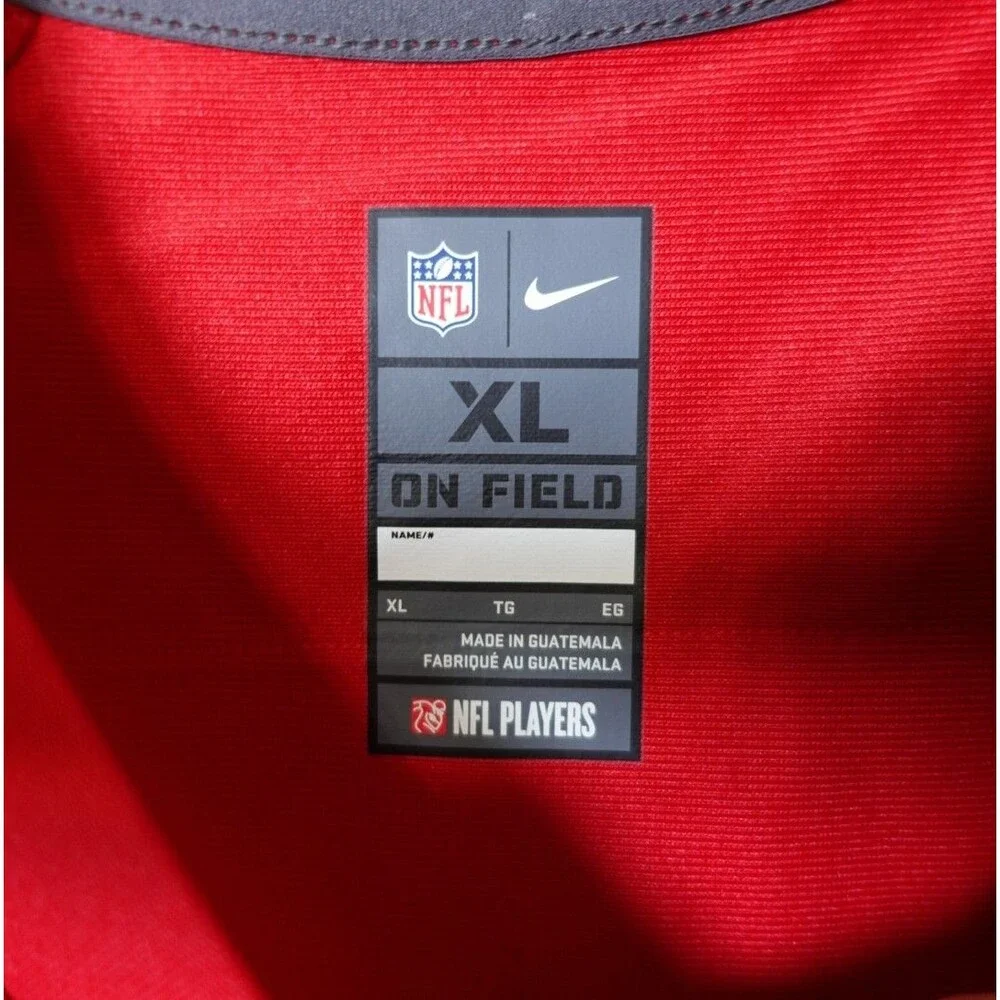 Trey Lance #5 San Francisco 49ers Nike Red Jersey Size XL On Field NFL